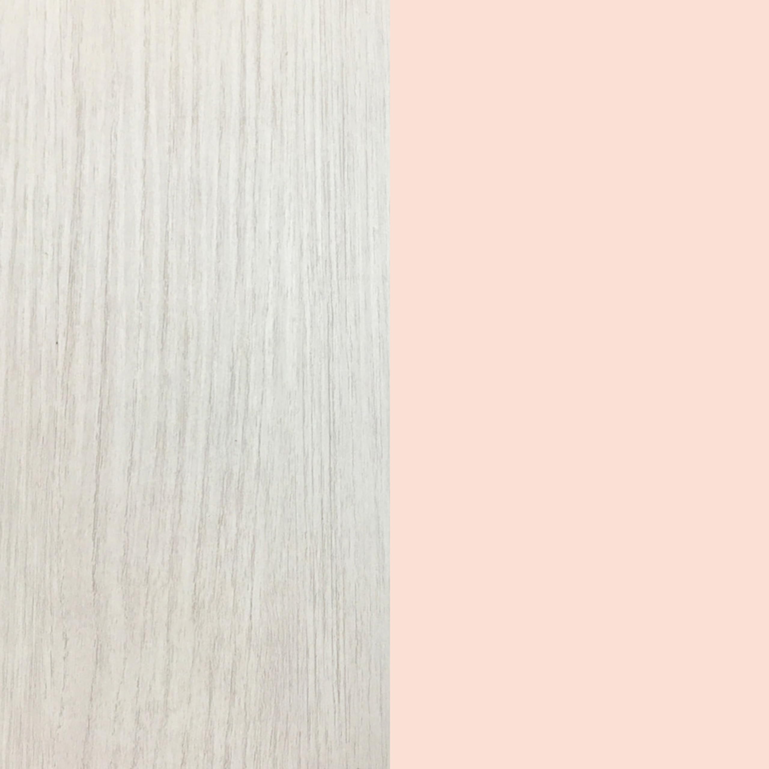 duehome | Pack de Dormitorio Juvenial con Cama Nido Juvenil, Armario, Escritorio y Estantería, Conjunto de Dormitorio Infantil, Modelo Kenia MAX, Acabado en Blanco Alpes, Rosa Pastel y Gris
