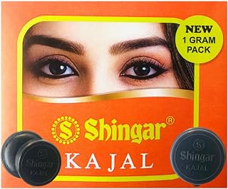 Shingar Kajal | Deep Black Finish | 1g Each | Smudge-Resistant & Easy Apply | Pack of 6 Price In India