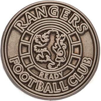 Rangers FC Crest Button One Size Antique Silver