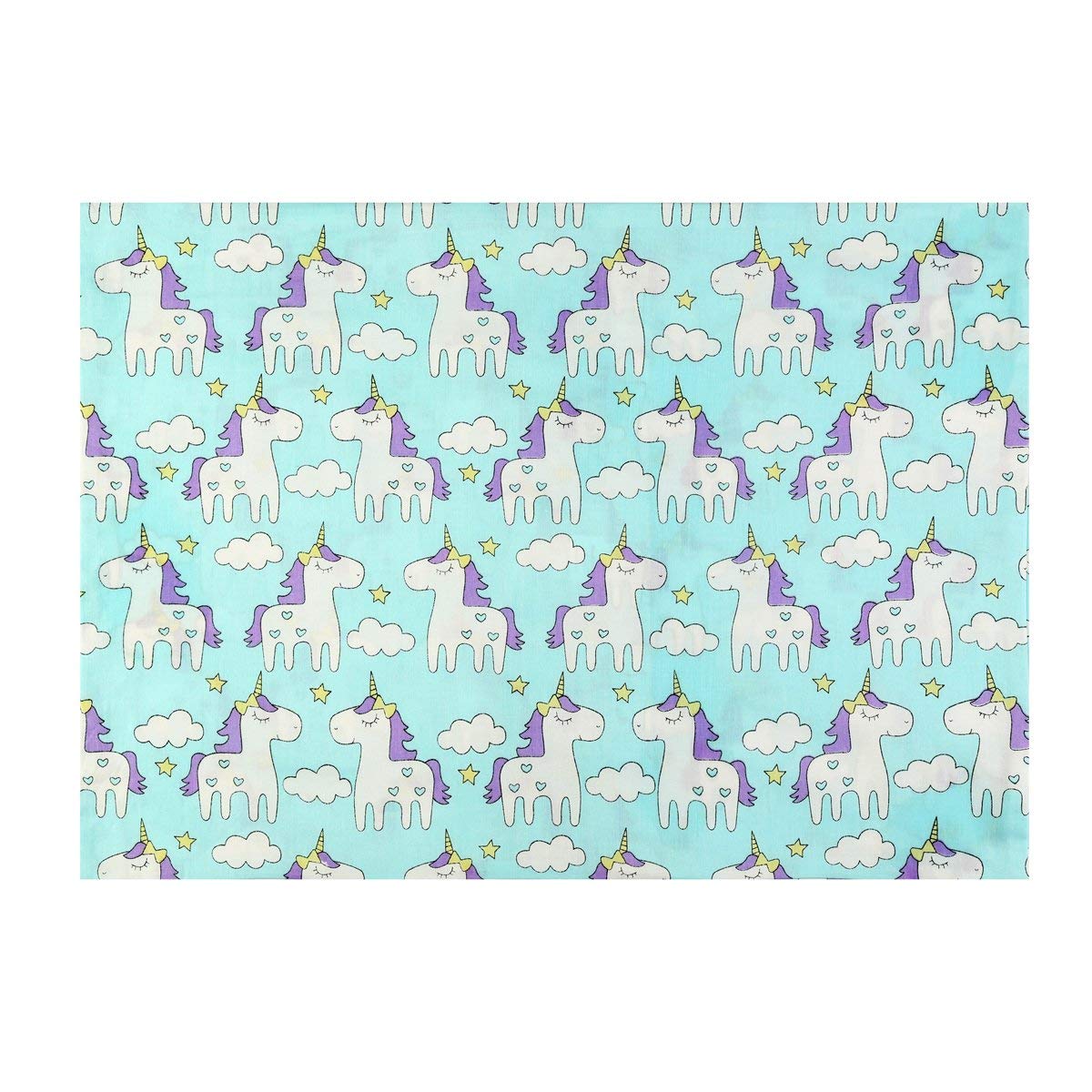 IBraFashion Toddler Pillowcases for Girls 14x19 for 13x18, 12x16 Pillow 100% Cotton Cute Princess Unicorn Printings Set of 2