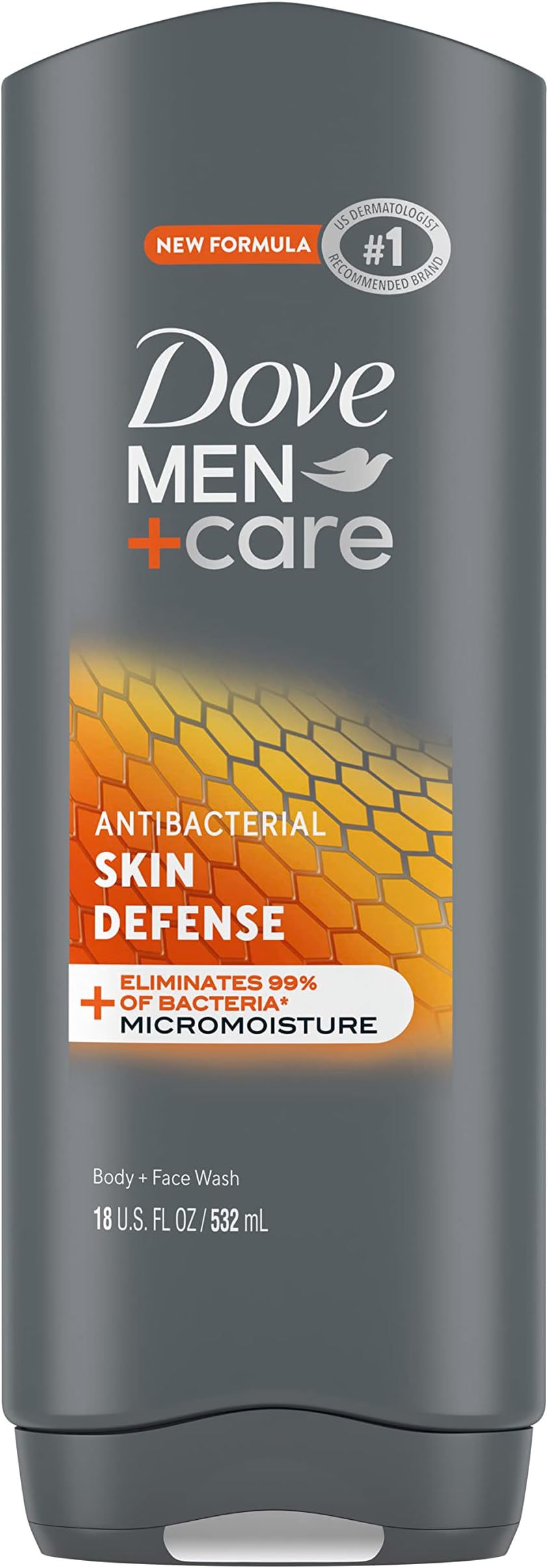 Dove Men+Care Body Wash For Smooth and Hydrated Skin Care Skin Defense Effectively Washes Away Bacteria While Nourishing Your Skin 18 oz