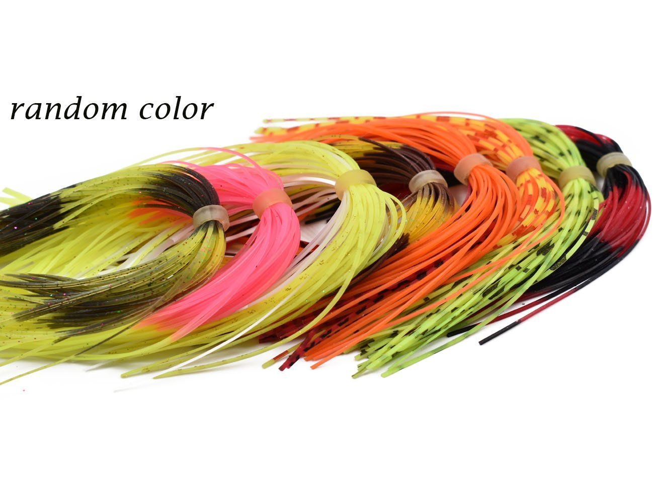 YETYE 8 Bundles Silicone Skirts For Jigs - 50 Strands Each, 130mm, DIY Fly Tying & Lure Making Accessories - View #7