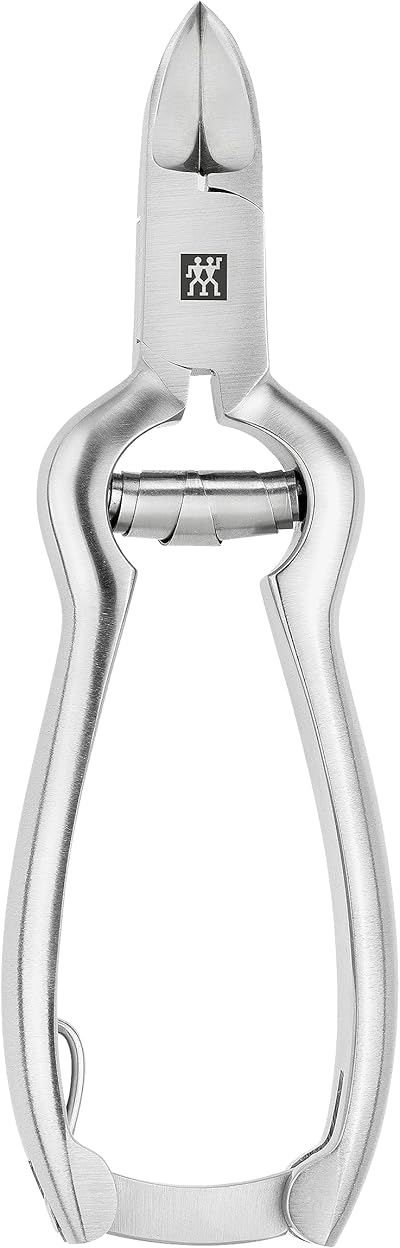 ZWILLING Nagelzange (mit Pufferfeder, ergonomische Form, besonders scharfe Schneiden für feste Finger- und Fußnägel), Premium, Silber