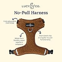 Vista 84 de Lucy & Co. Arnés para perro Midnight No-Pull – Talla M – Chaleco para dejar de tirar y caminar fácil – Cómodo producto de entrenamiento de correa