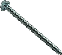 Vista 12 de 014973265397 Tornillos de chapa de arandela hexagonal ranurada, 8 x 3/8, pieza-100, zinc