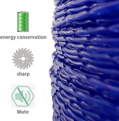 Miniatura 5 de rakutaku Línea de recortadora 080, línea de recortadora de cuerda de 0.080 pies por 285 pies, línea de alta eficiencia torcida de alta eficiencia de