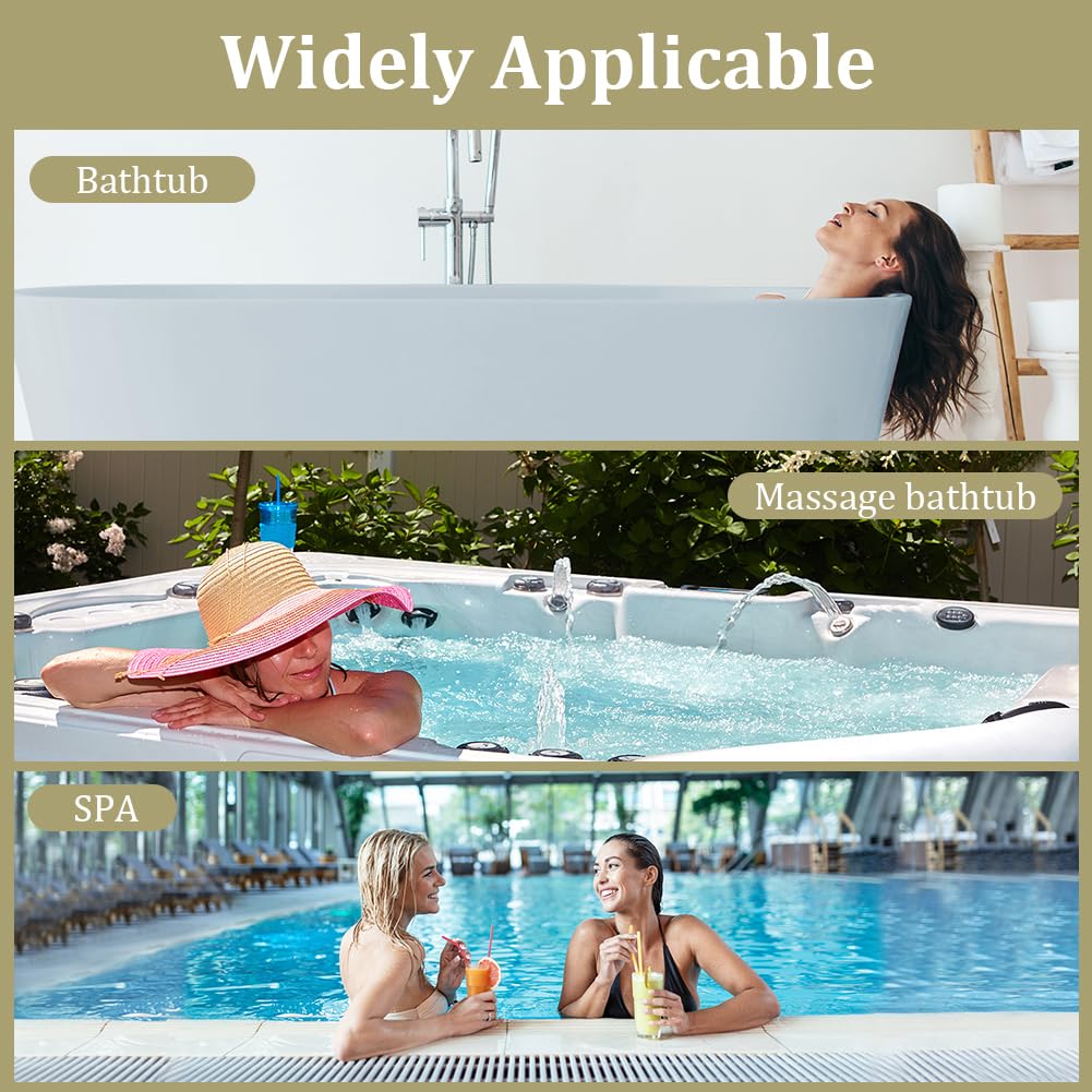 Almohada de Baño, 2PCS Juego de Almohada de Baño de Lujo y Pelota de Baño, Almohada Ergonómica de Malla para Bañera de Hidromasaje, Antideslizante para Cabeza, Cuello y Espalda, A