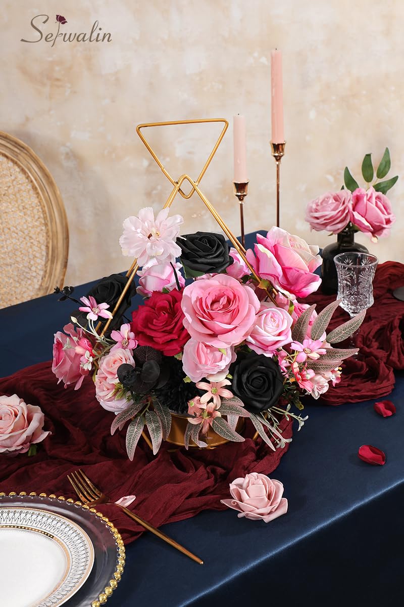 Fleur Artificielle Rose Fushia | Bouquets De Fleurs Artificielles Rose