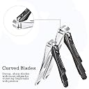 DOCOSS Stainless Steel Nail Cutter Kit For Men and Women Nail Clippers set -Pack Of 2 (Black) gallery image