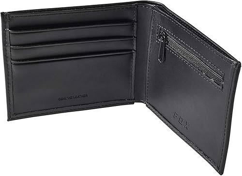 Miniatura 3 de Fox Racing Cartera de cuero plegable, color negro, OSFA