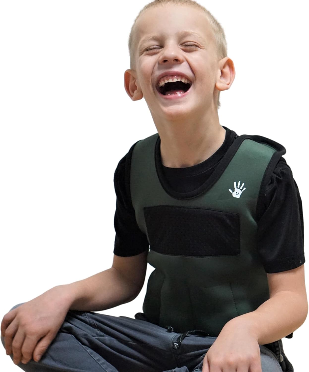 Sensory4u Medium Weighted Sensory Compression Vest for Kids Ages 5-9 with 6 Removable Weights Included - Great For Kids Sensory Motor Aide : Health & Household
