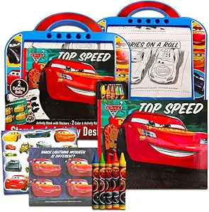 Disney Cars Coloring Book Set (Coloring Activity Set Featuring Lightning McQueen)