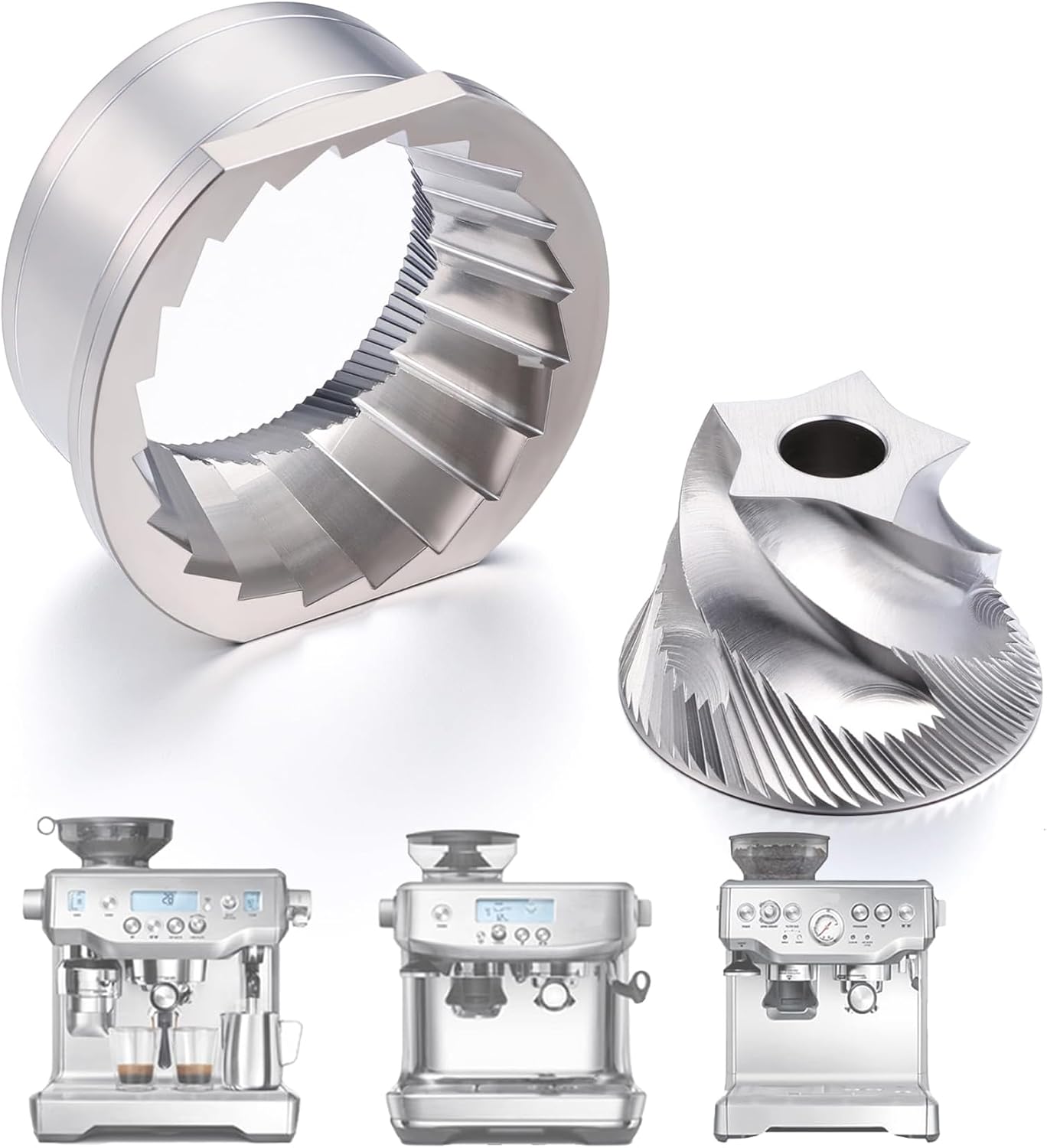 Conical Grinder Burr Set Replacement,Compatible with Sage/Breville Barista