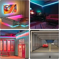KSIBNW 10m RGB Neon LED szalag 230V vízálló IP65 távirányítóval 7