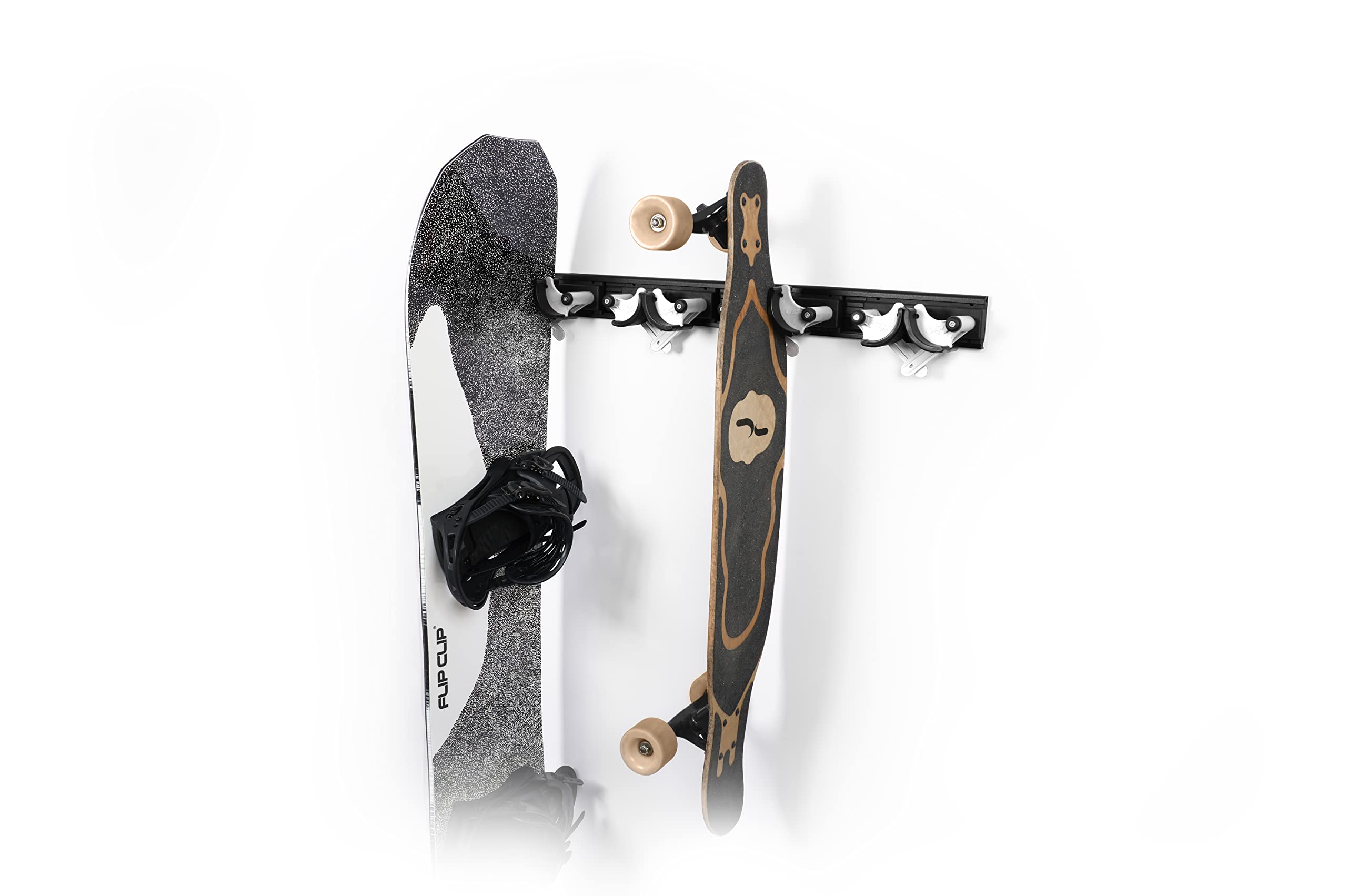 Regular5 K | Universalhalterung | Skihalterung | Snowboardhalterung | Wandhalterung | Gerätehalter | Werkzeughalterung | Aus Aluminium und Glasfaserverstärktem Kunststoff (Weiss)
