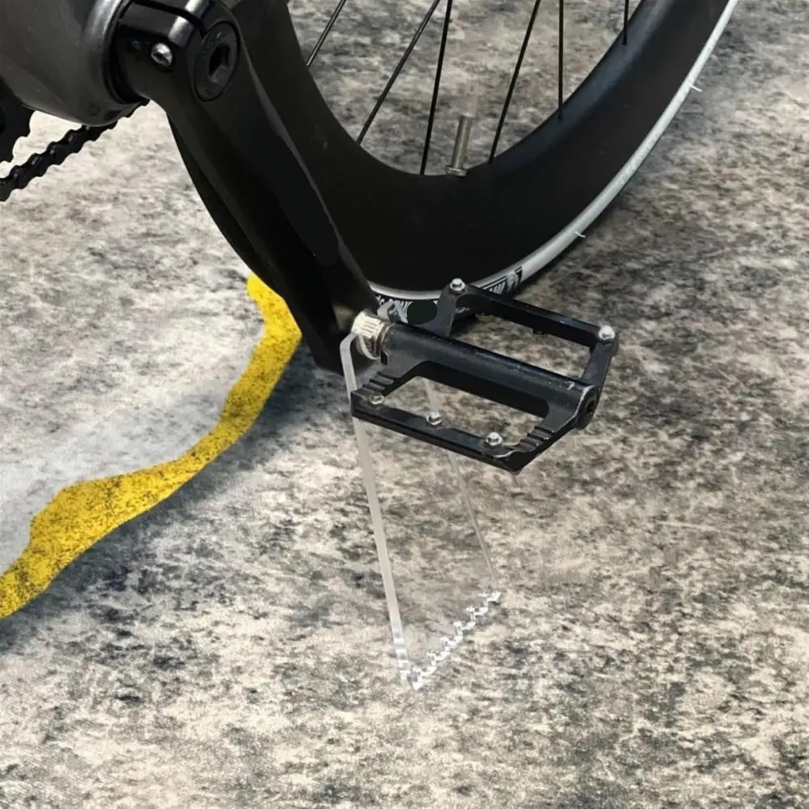 Accessoires Support de vélo en Plastique Transparent antidérapant béquille de vélo réparation Support de vélo