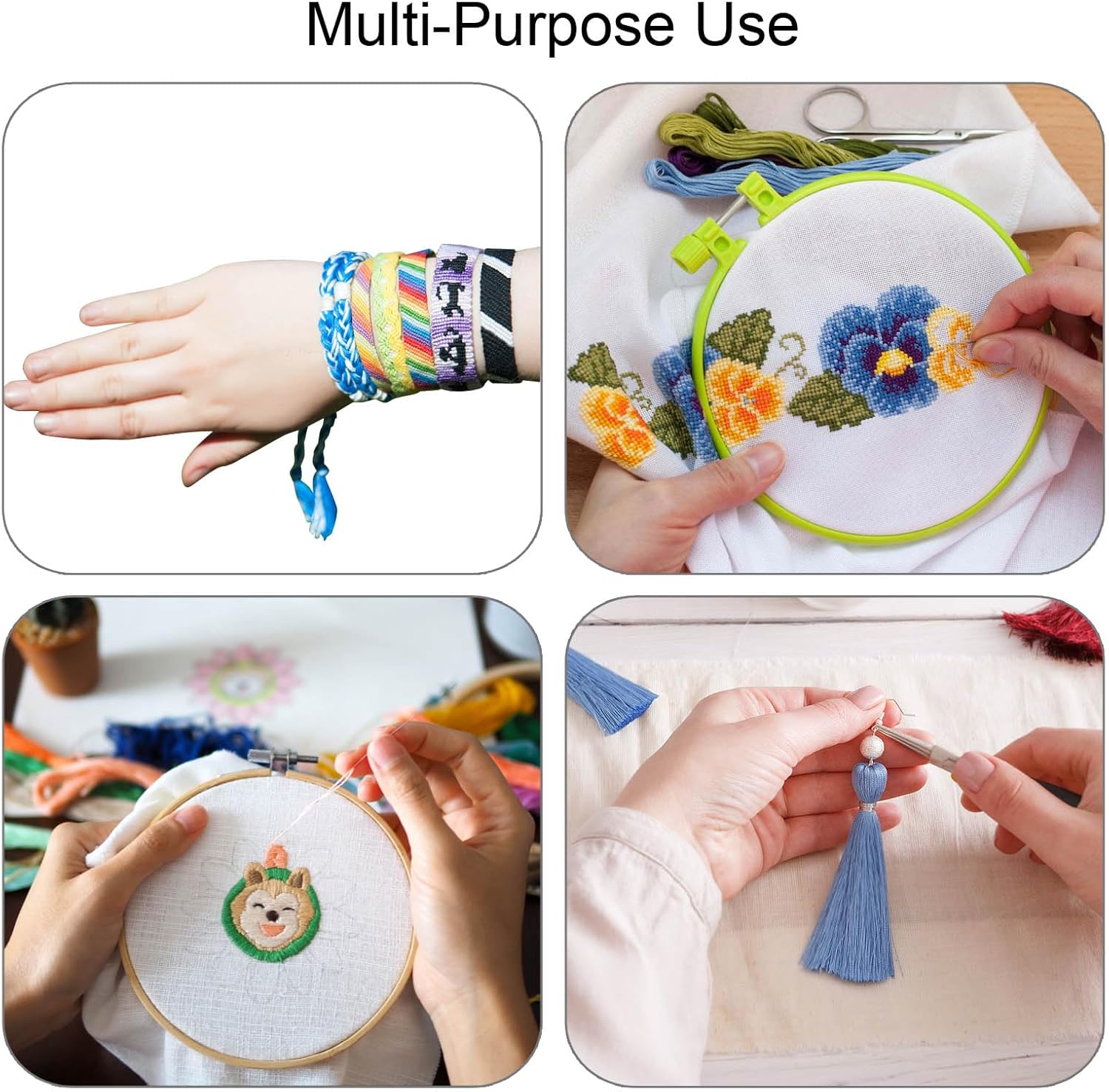 447 Colors Embroidery Floss Kit, Rainbow Thread for Cross Stitch, Hand Embroidery, Friendship Bracelet String, DIY Arts & Crafts Supplies