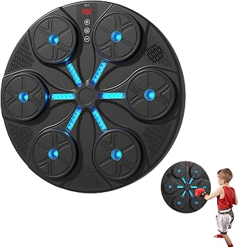 Smart Music Boxing Machine - 8 Modes Smart Interactive Target | with RGB Light Wall Mount Punching Music Boxing Machine,for Fitness Training Workout Sports Men Women Home Office Gym Indoor