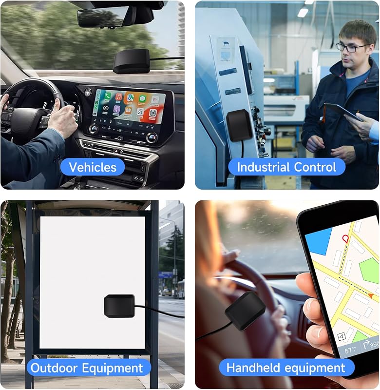 iwui Fakra C GPS Antenna autóhoz mágneses alappal, vízálló navigációs antenna teherautóhoz és hajóhoz
