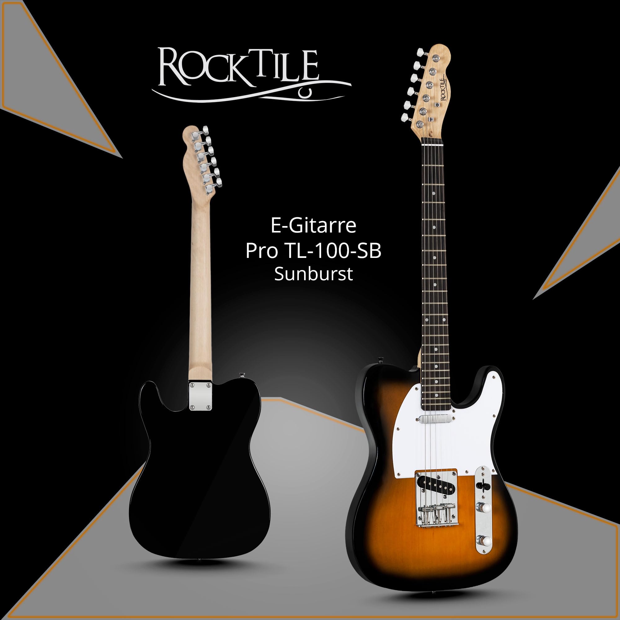 Rocktile Pro TL100-SB Chitarra Elettrica 2-Tone Sunburst