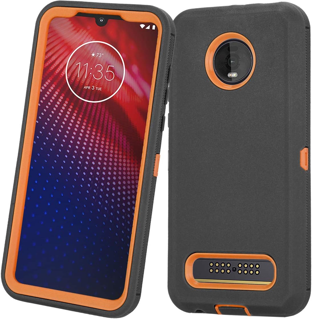 Annymall for Moto Z3 Case, Moto Z3 Play Case, Heavy Duty