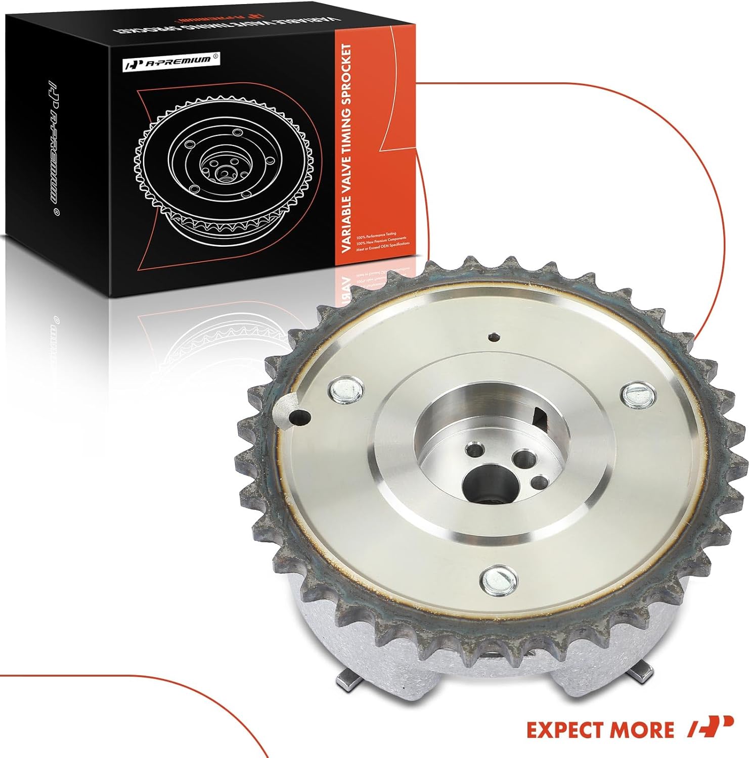 A-Premium Intake Engine Variable Valve Timing (VVT) Sprocket Gear Camshaft Adjuster Phaser Compatible with Toyota Tacoma 2012 2013 2014 2015 2.7L