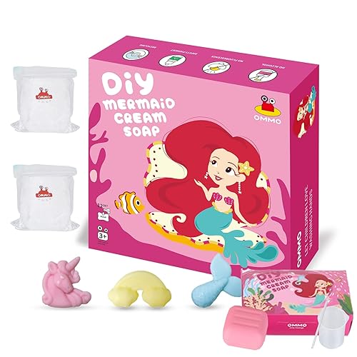 NAVINE Jabón de cristal hecho a mano para niños juego de océano puede hidratar la piel y no dañará las manos hechas de jabones de varios colores y