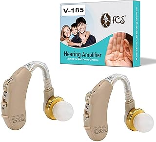 FCS V-185 BTE Model Personal Sound Amplification Product (PSAP) For Mild to Moderate Loss. (Pack of 2)