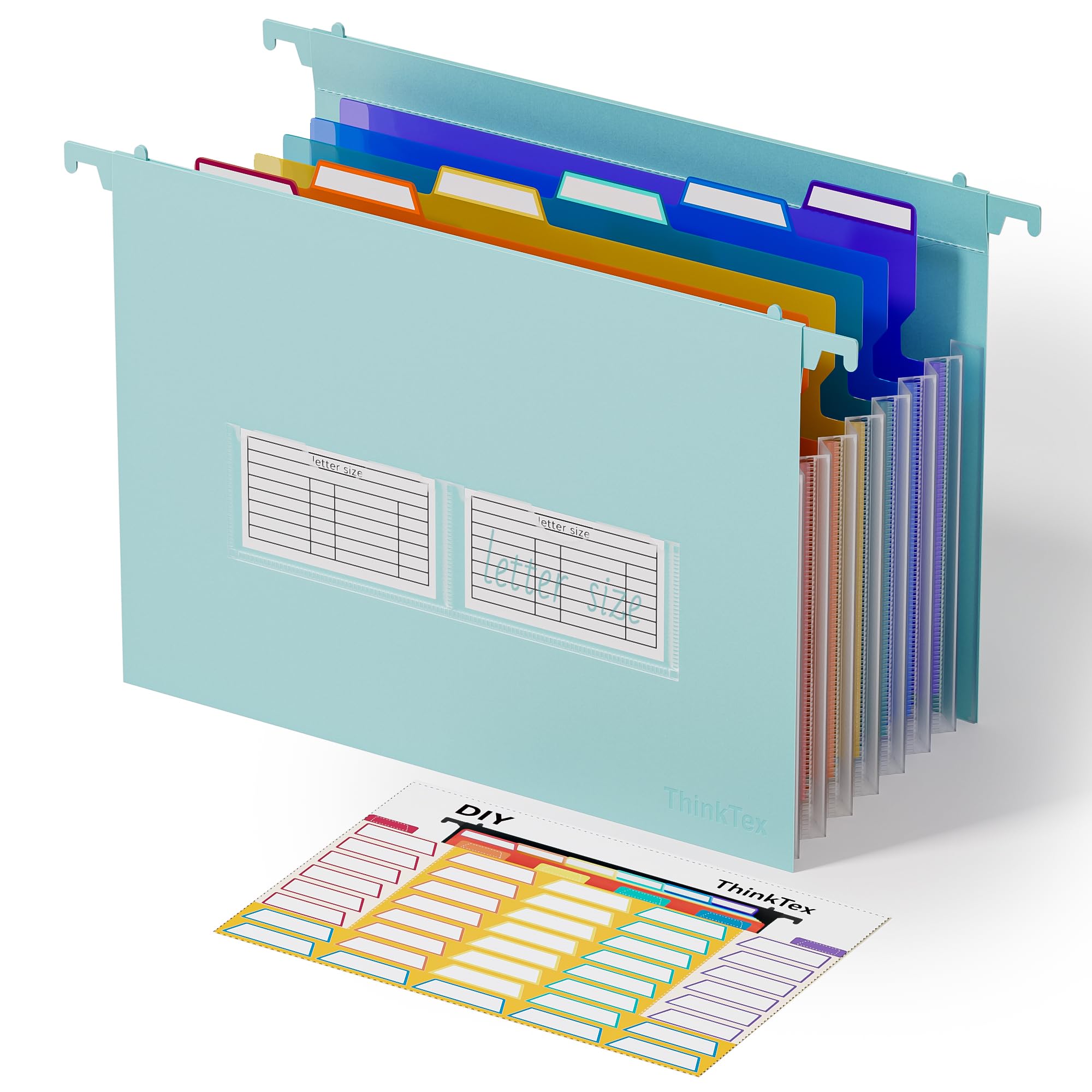 Amazon.com: ThinkTex Plastic Expanding Hanging File Folders, 7