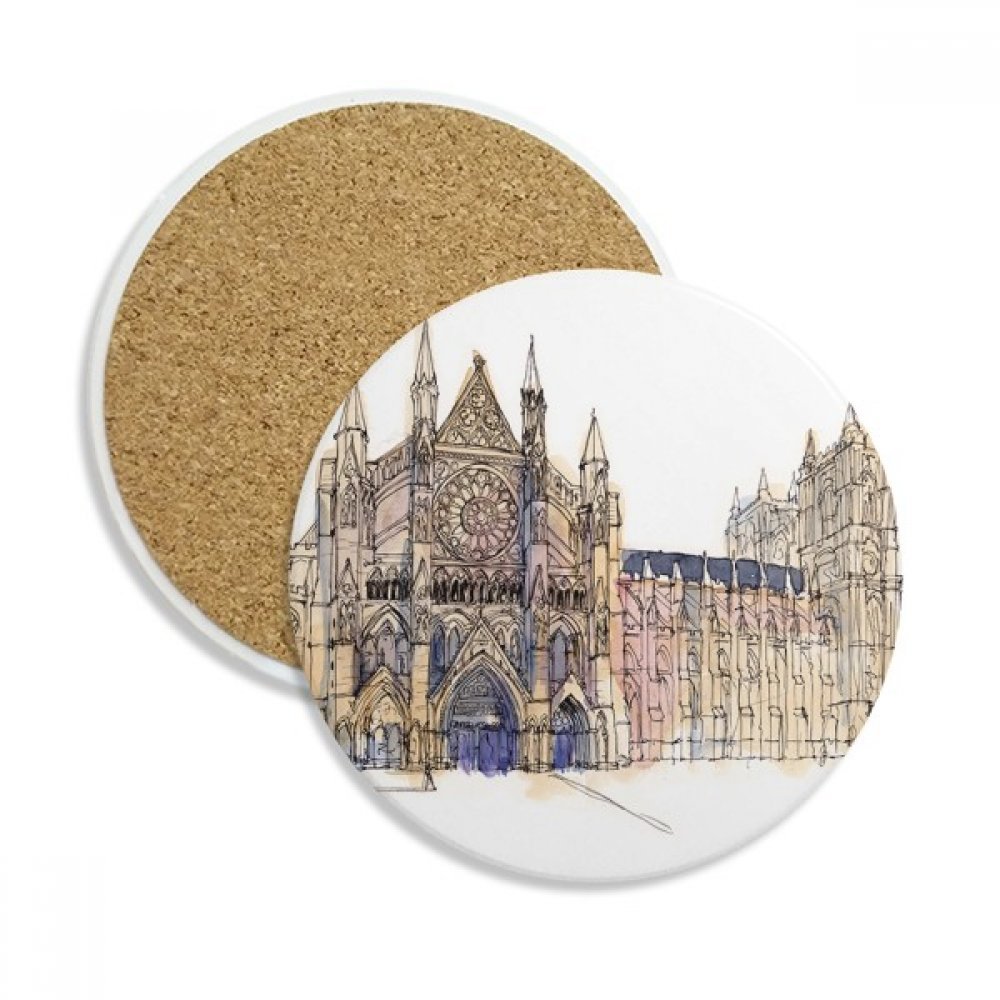 Dessous de verre en céramique absorbante motif Westminster Londres pour verres et mugs