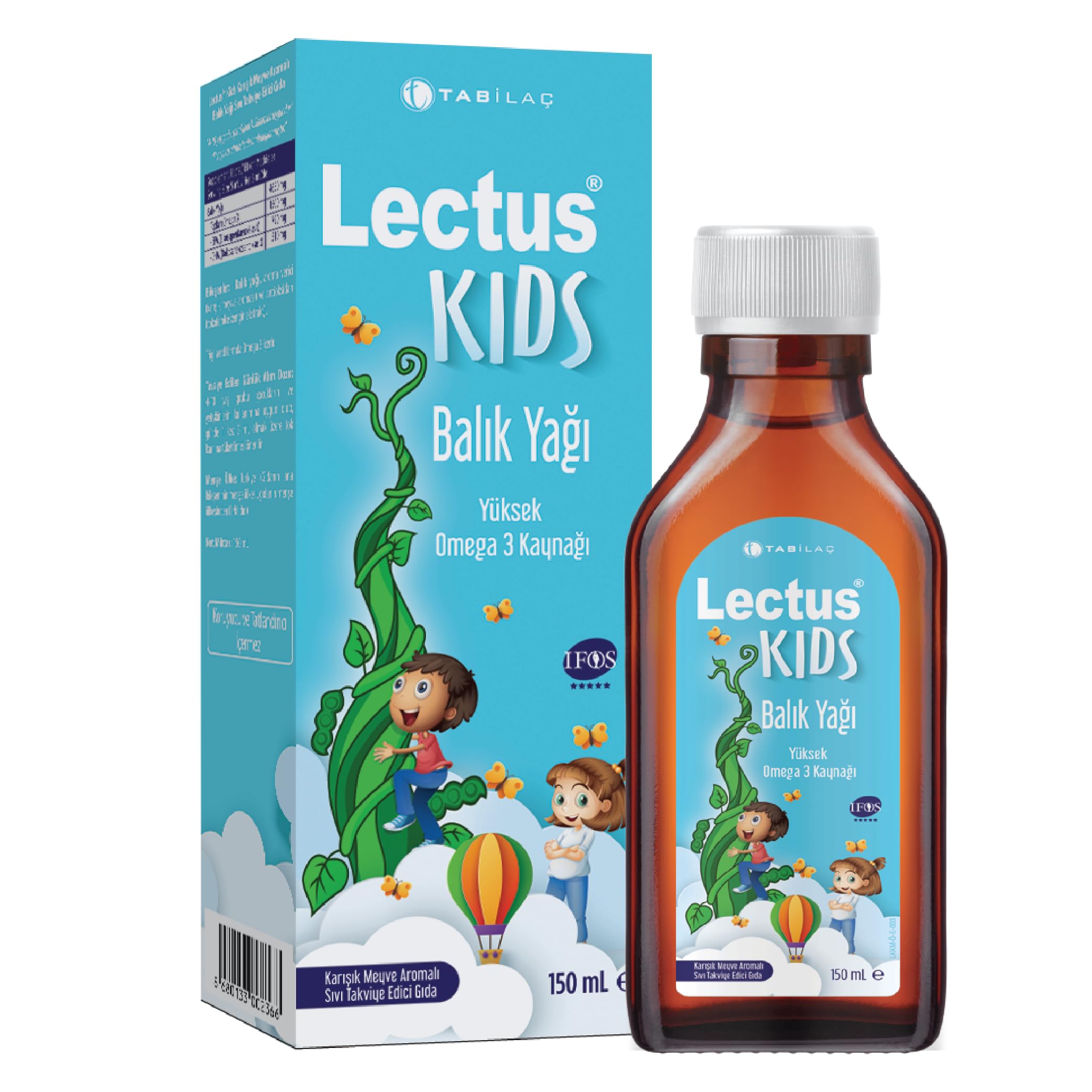 Lectus Kids Balık Yağı Karışık Meyve Aromalı