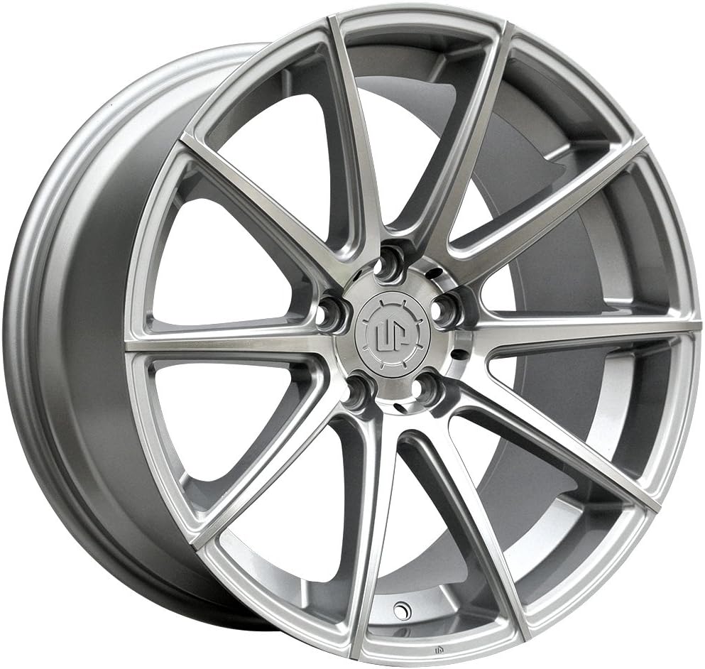 19" UP100 Wheels Set fits BMW in Silver Machined Face 19x8.5 UP Wheels Rims 5x120 +15 by Ultimate Performance Wheels