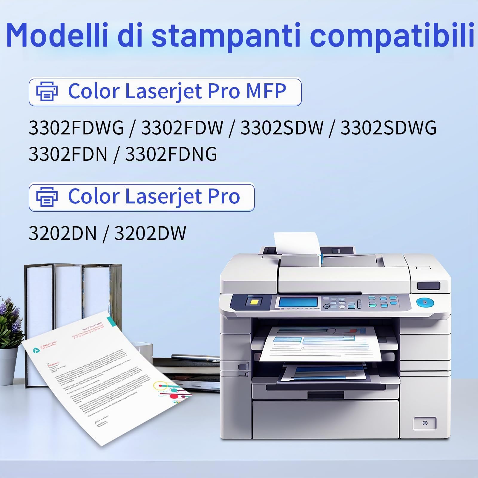MYCARTRIDGE Ricambio per HP 219A Toner Set (Con Chip) per 219X 219A per HP Color Laserjet Pro MFP 3302FDWG Toner per MFP 3302SDWG 3302FDNG per W2190A W2191A W2192A W2193A (Confezione da 4) | 219A Toner compatibile con HP Color LaserJet Pro MFP 3302FDWG 33