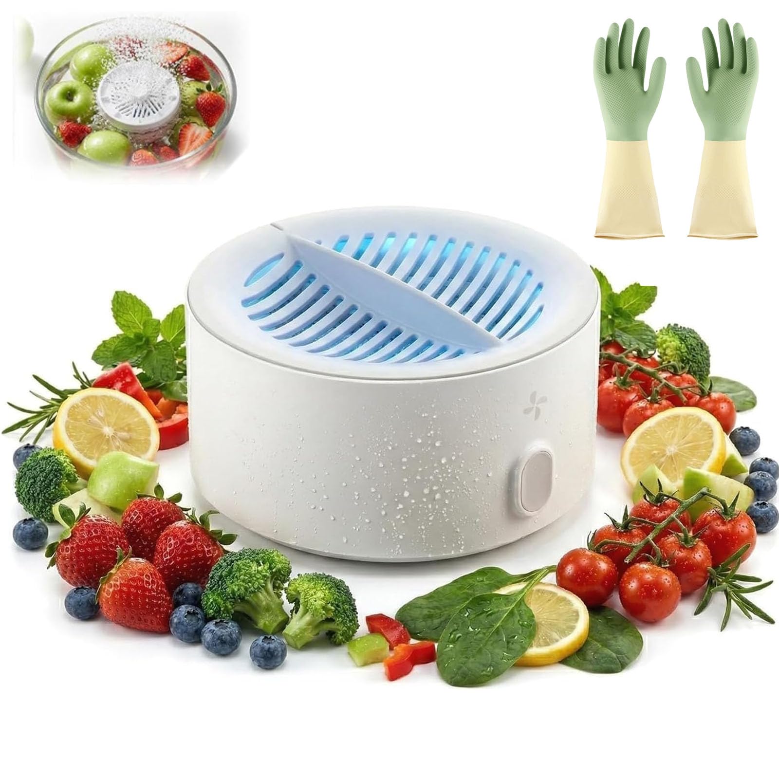 Nettoyant électrolyse en titane portable pour vaisselle, viande, fruits et légumes IPX7