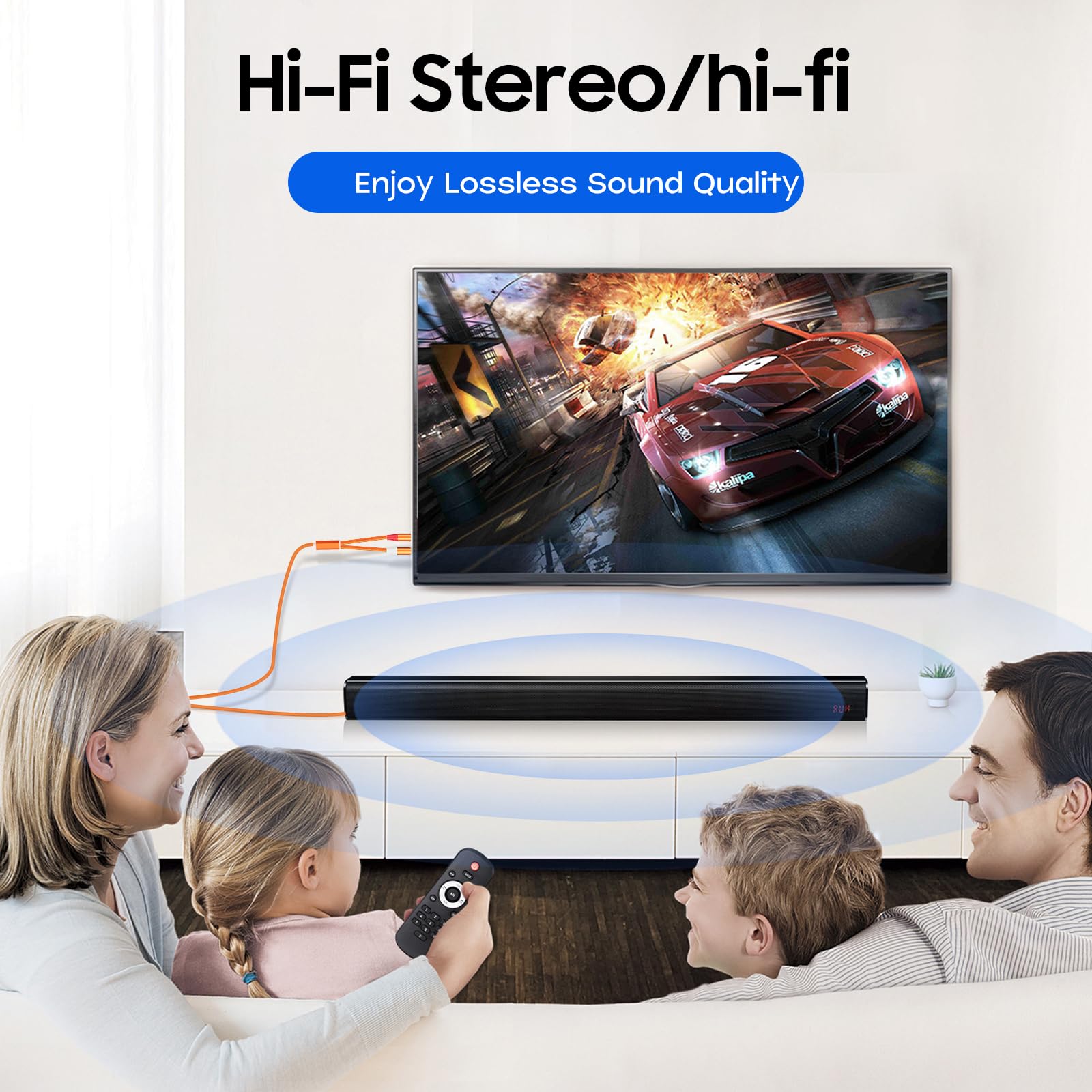 Cavo da 3,5 mm a RCA, cavo da 2 RCA a AUX da 3,5 mm per sistemi HiFi, altoparlanti, lettori MP3, TV, computer, smartphone, home theater, tablet, amplificatori, soundbar, ecc. (confezione da