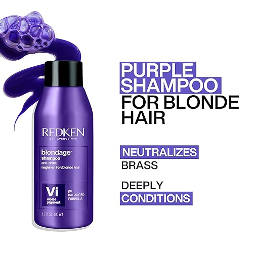 Miniatura 2 de Redken Blondage Color Depositing Purple Shampoo For Blonde Hair  Hair Toner  For Blonde  Color Treated Hair  Neutralizes Brassy Tones In Blonde Hair