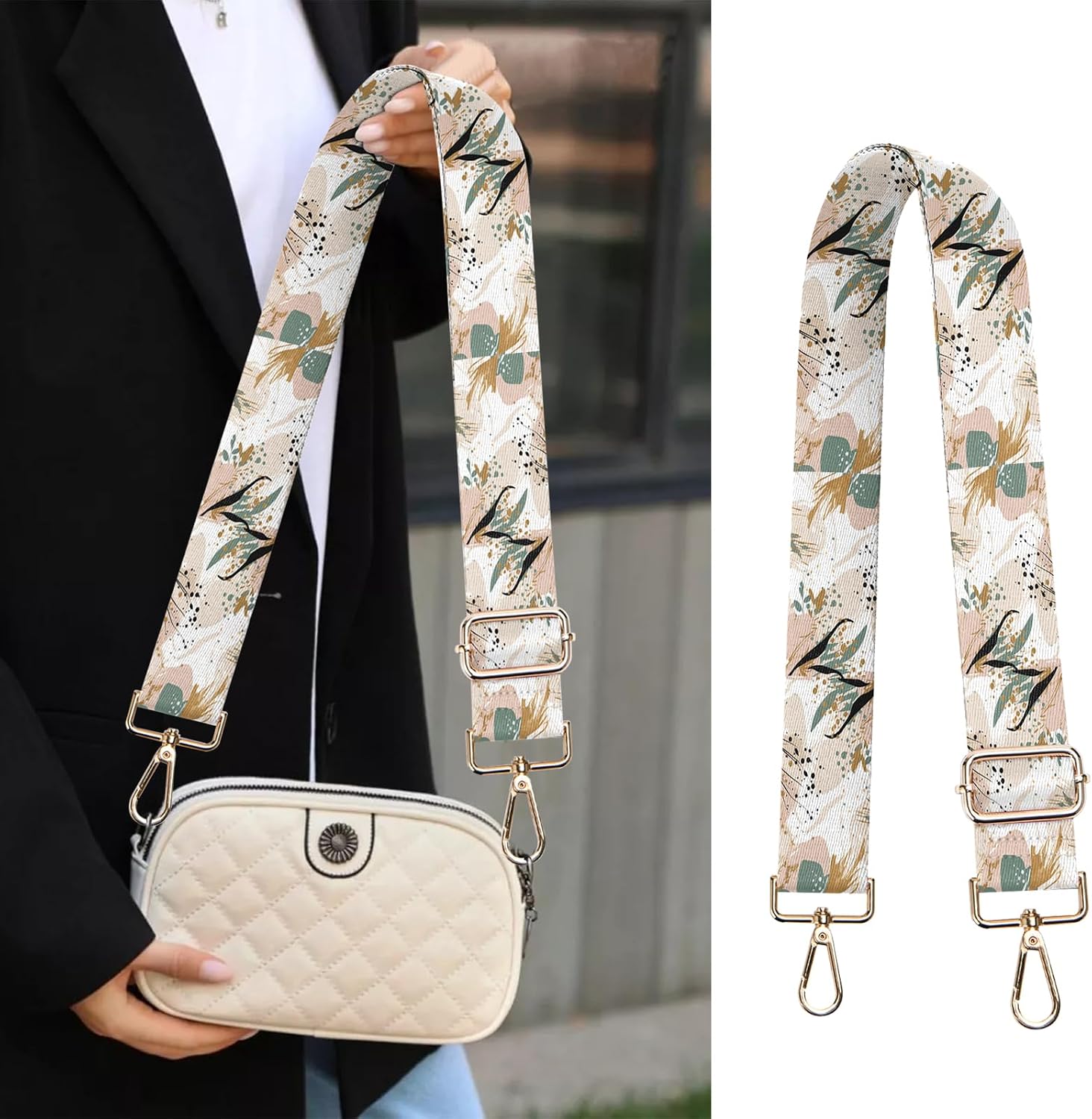 Purse Strap Crossbody Shoulder Straps Adjustable Replacement 1.5 inch Wide for Women Girls Bag Cute Aesthetic image 5
