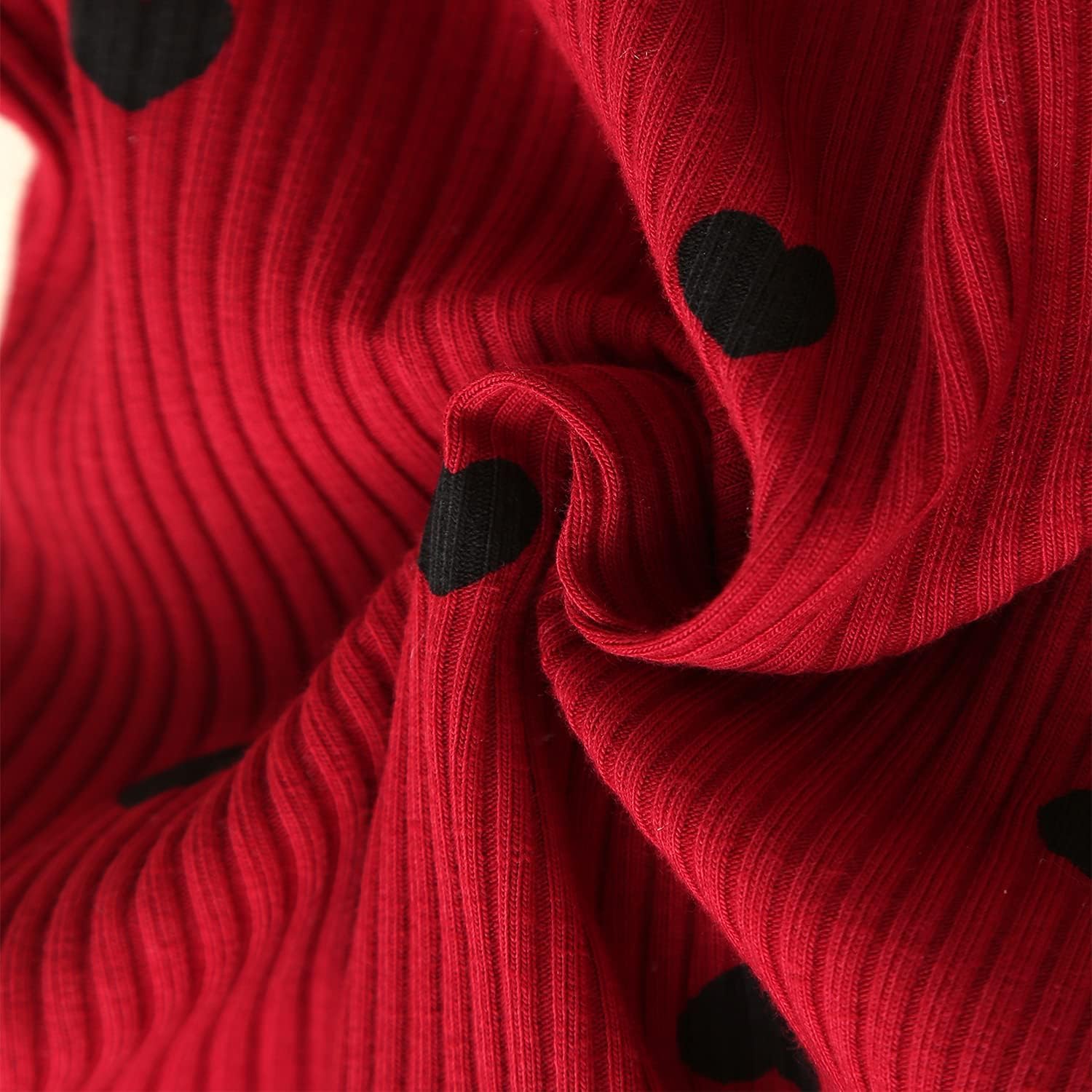 Fullfamous Baby Girl's 3pc Rib Frill Long Sleeve Romper and Pant Set - Image 6