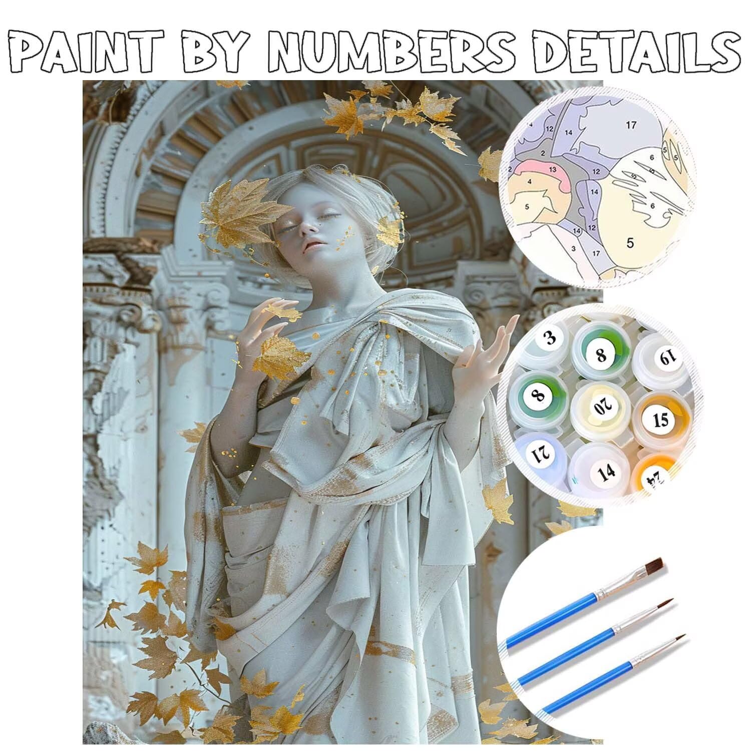 Malowanie według cyfr dla dorosłych Europa, rzeźby obrazy do malowania według numerów, DIY Malowanie przez Początkujących Dorosłych, Pigment Akrylowy Płótna Numerowane Rzemiosło Wystrój Domu Prezent