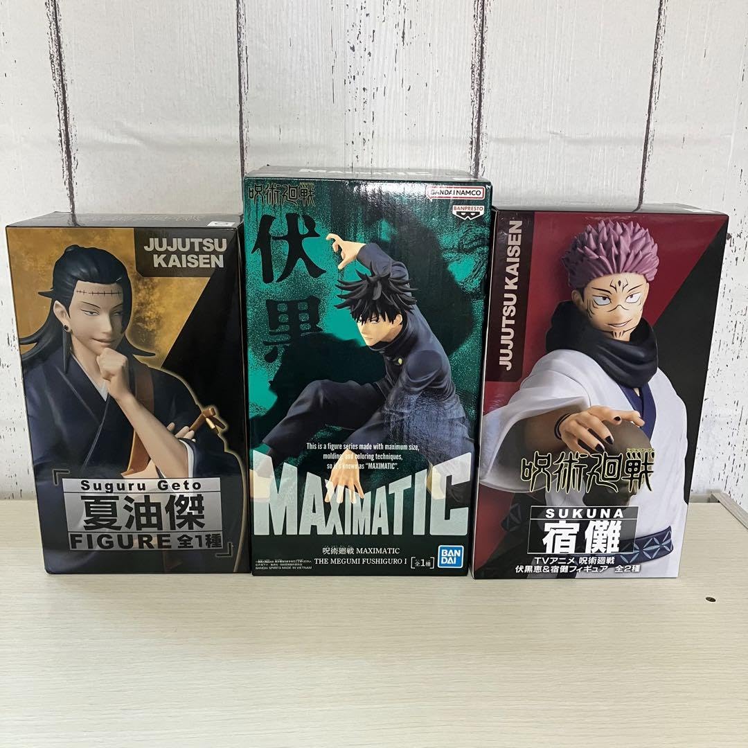 呪術廻戦　宿儺　夏油傑　伏黒恵　　伏黒甚爾　フィギュア Amazon.co.jp: 呪術廻戦 フィギュア 伏黒恵 夏油傑 スクナ 宿儺 3体