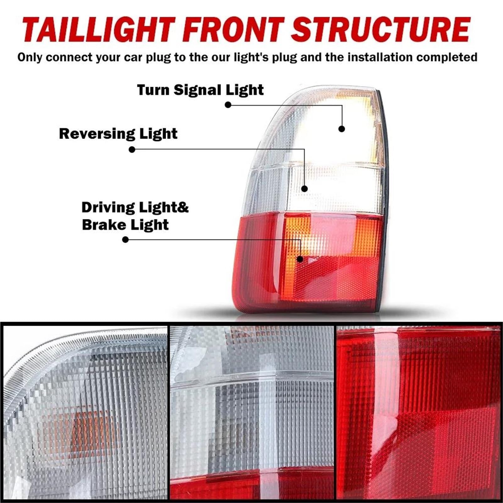 Luces Traseras Piloto Trasero Para Mitsubishi L200 MK4 1995-2006 Luz De Posición, Luz De Freno Y Luz Intermitente MR109127/R, MR109128 Piloto Trasero Luz Trasera(Izquierda y derecha)