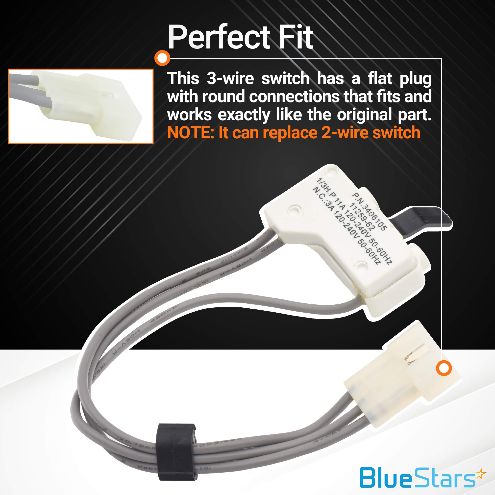 Amazon.com: BlueStars Ultra Durable 3406105 Dryer Door Switch