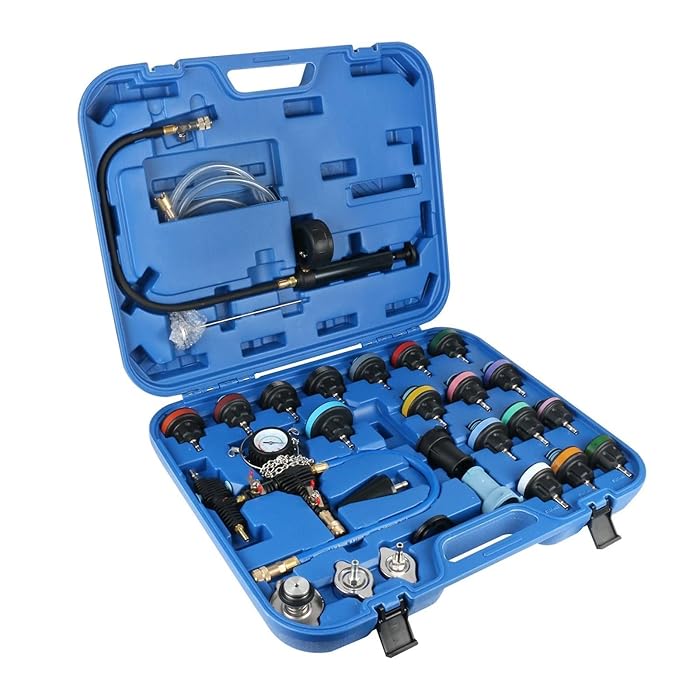 Buy FJMY2020 Coolant pressure tester kit 28Pcs Universal Radiator