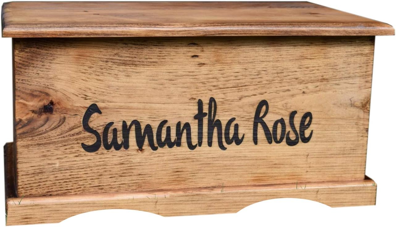 Laser Engraved Personalized Kids Toy Box - Engraved Toy Box - Personalized Toy Box - Children's Toy Box - Kids Memory Box - Gift for Kids - Wood Toy Box - Treasure Chest