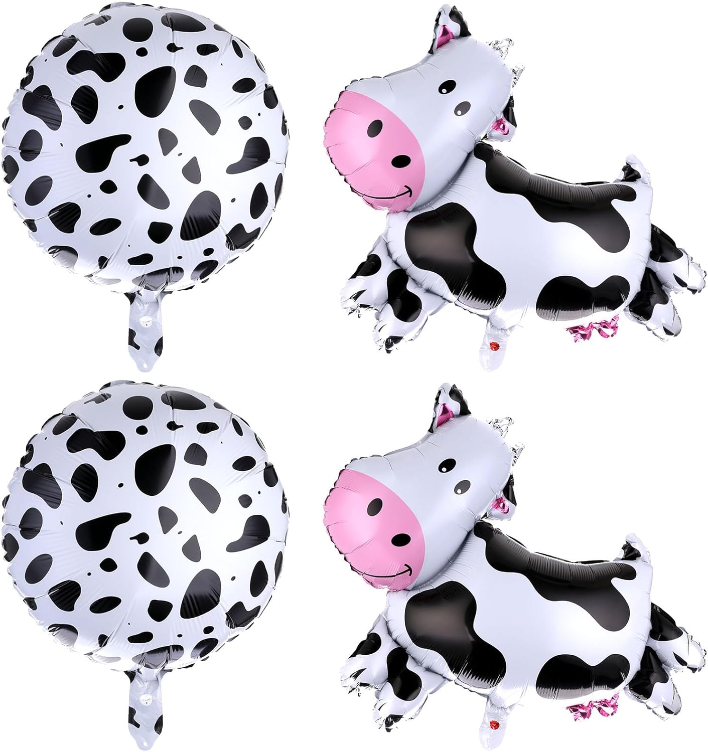 4PCS Huge Cow Balloon Walking Cow Foil Balloon Cow Print Balloons Cow