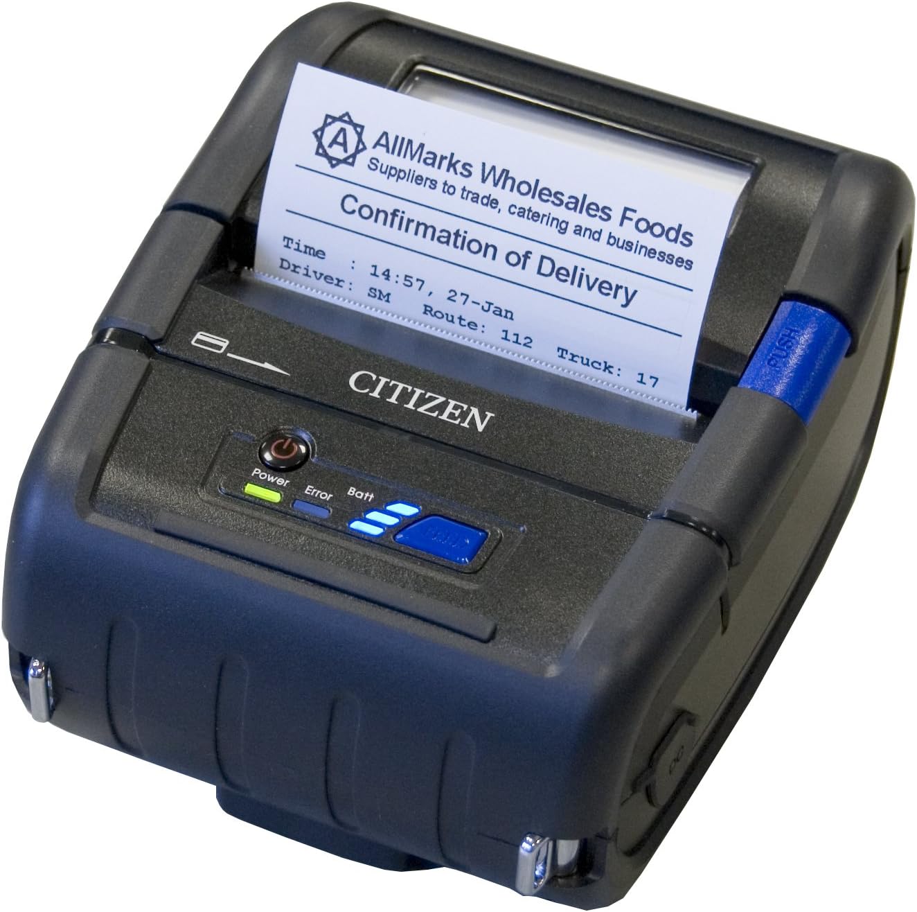Citizen America CMP-30LBTIU CMP-30 Series Portable Mobile Receipt Printer, 3" Printer Class Size, Bluetooth Connection, Label, Apple iOS Certification, Black