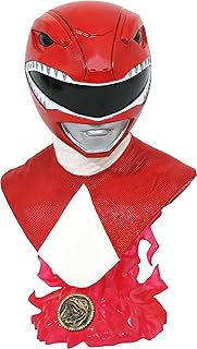 DIAMOND SELECT TOYS Mighty Morphin Power Rangers: Red Ranger Legends in 3-Dimensions 1;2 Scale Bust,Multicolor,10 inches
