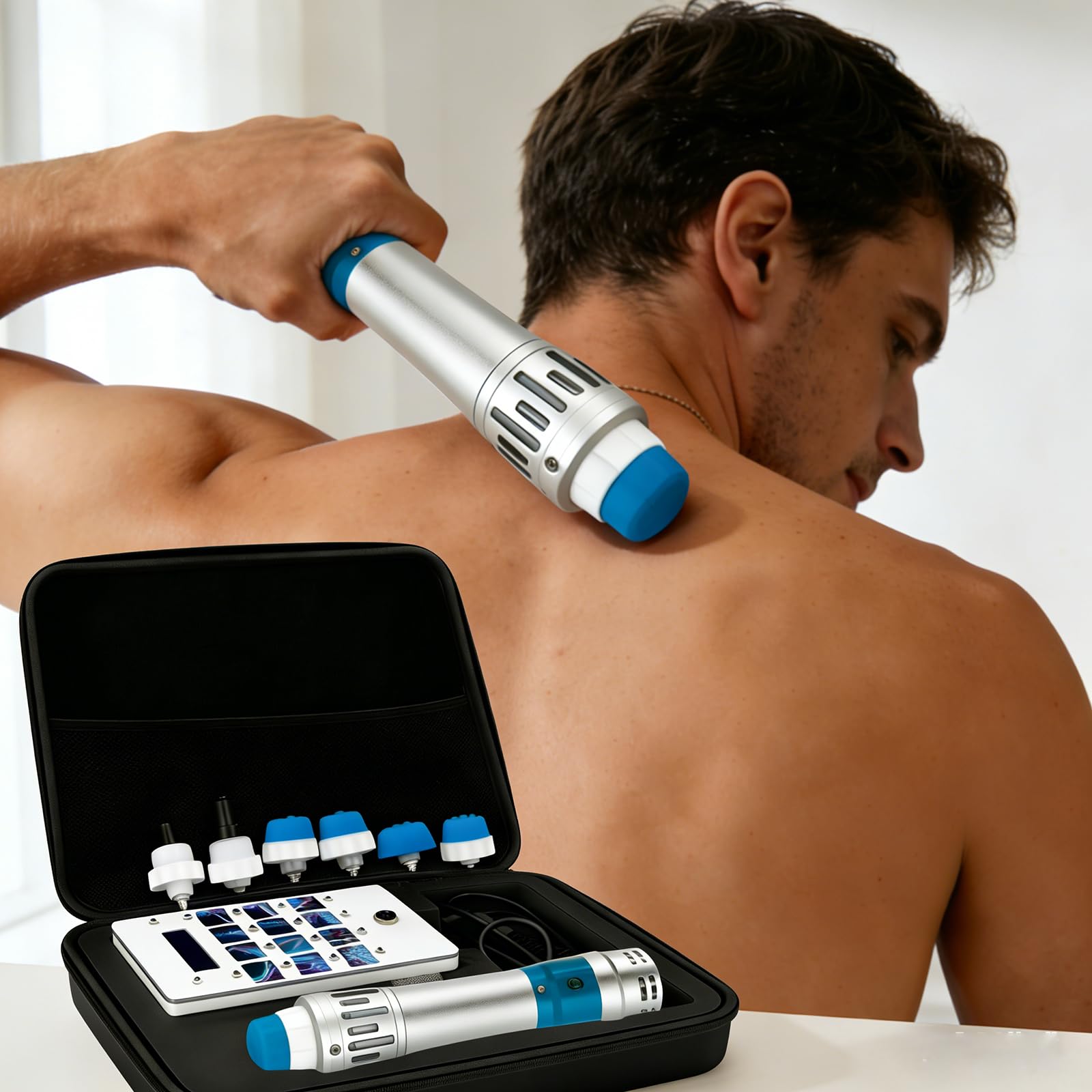 Masseur de tissus profonds à ondes de choc pour la récupération après le sport