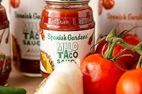 Vista 7 de Spanish Gardens Salsa suave para tacos (paquete de 6) - Salsa suave para auténtica comida mexicana - Receta familiar original para comida Tex Mex