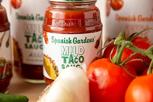 Miniatura 7 de Spanish Gardens Salsa suave para tacos (paquete de 6) - Salsa suave para auténtica comida mexicana - Receta familiar original para comida Tex Mex